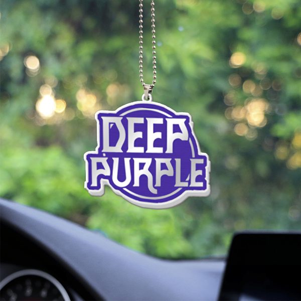 Deep Purple Custom Shape 2-sided Acrylic Car Ornament - HUANNM 4807