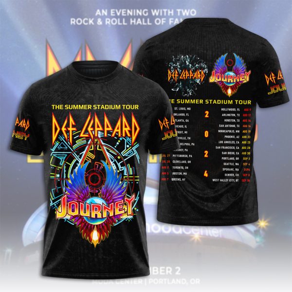 Def Leppard x Journey 3D Apparel - HUANNM 4863