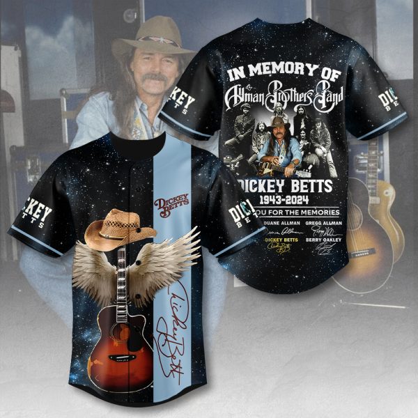 Dickey Betts Baseball Jersey - HUANNM 4946