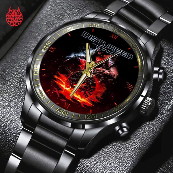 Disturbed Black Stainless Steel Watch - GNE 380