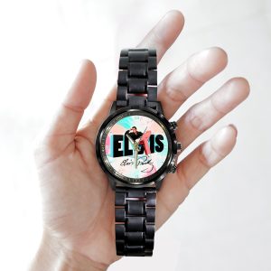 Elvis Presley Black Stainless Steel Watch - GNE 253