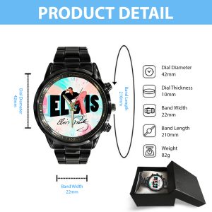 Elvis Presley Black Stainless Steel Watch - GNE 253