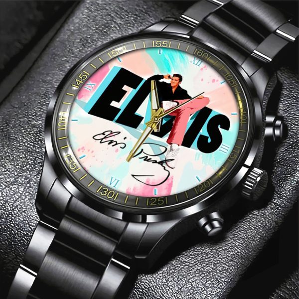 Elvis Presley Black Stainless Steel Watch - GNE 253