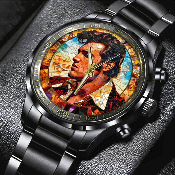 Elvis Presley Black Stainless Steel Watch - TANTN 5650