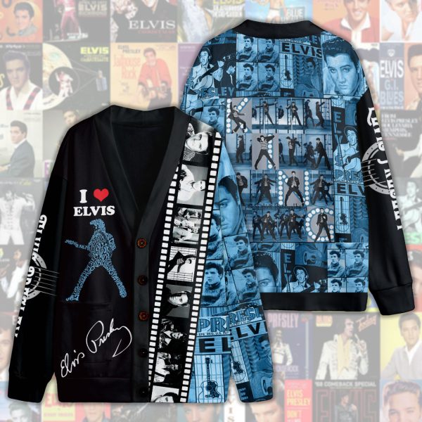 Elvis Presley Unisex Knitted Cardigan - HUANNM 4512