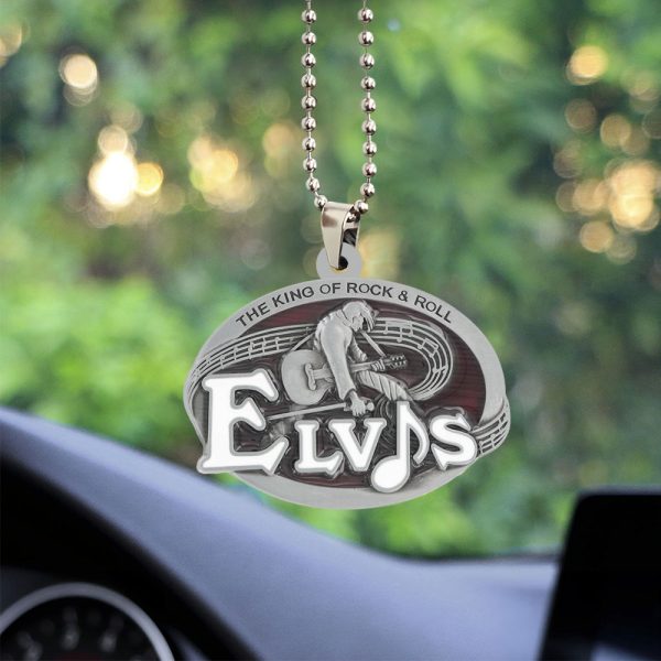 Elvis Presley Custom Shape 2-sided Acrylic Car Ornament - TANTN 5887