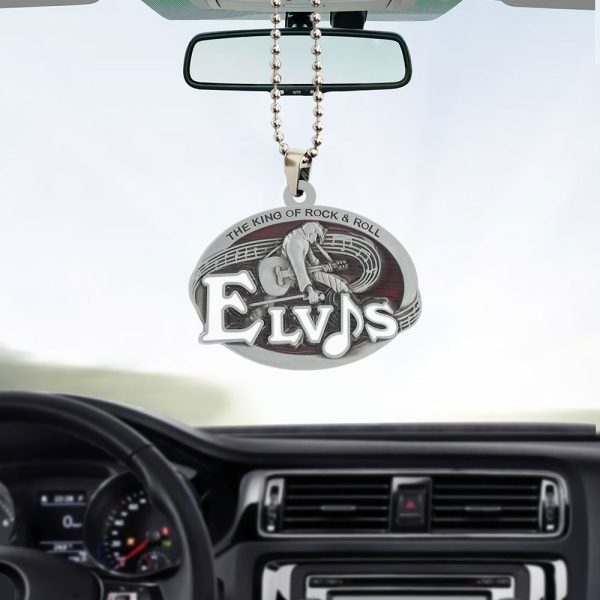 Elvis Presley Custom Shape 2-sided Acrylic Car Ornament - TANTN 5887