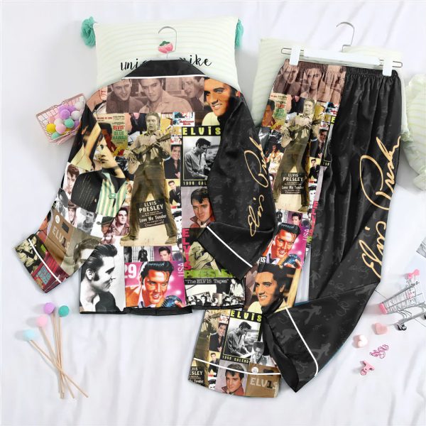 Elvis Presley Button Down Pajamas Set – HUANNM 4601