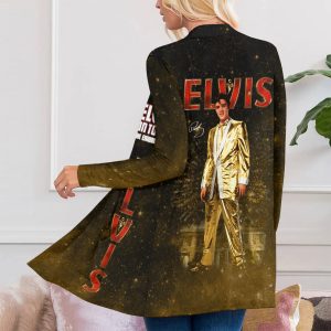 Elvis Presley Women's Patch Pocket Cardigan - HUANNM 4598