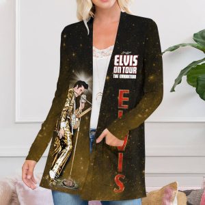 Elvis Presley Women's Patch Pocket Cardigan - HUANNM 4598