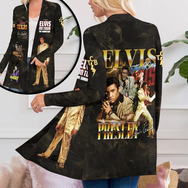 Elvis Presley Women's Patch Pocket Cardigan - HUANNM 4639