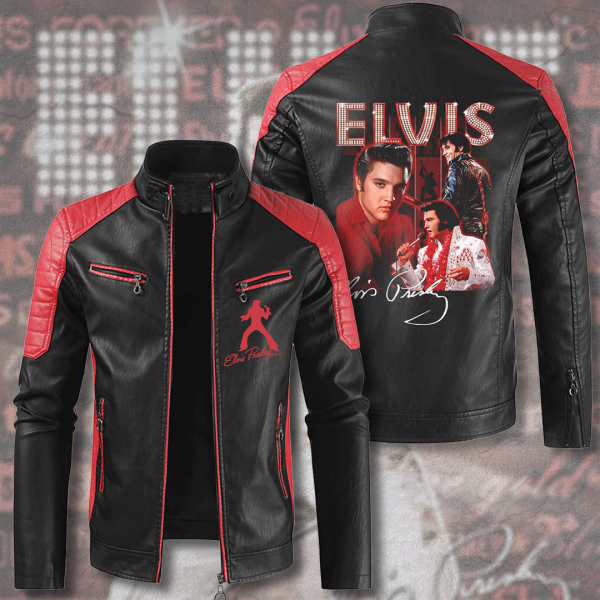 Elvis Presley Premium Leather Bomber - HUANNM 3056