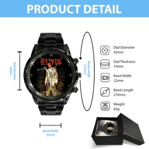 Elvis Presley Black Stainless Steel Watch - GNE 308