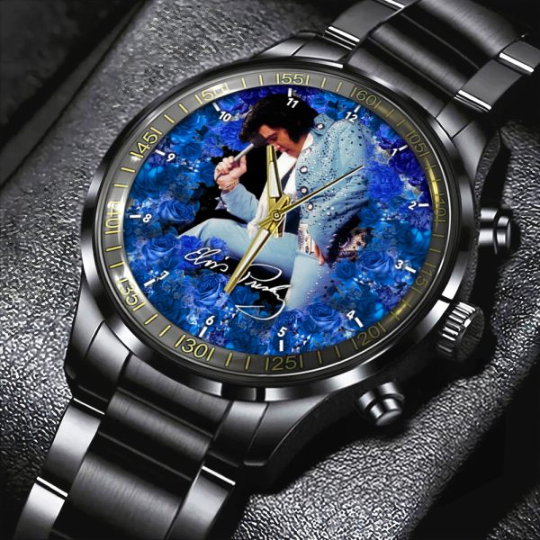 Elvis Presley Black Stainless Steel Watch - HOATT 4687