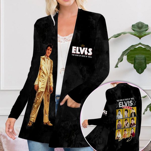 Elvis Presley Women’s Patch Pocket Cardigan – HOATT 4667