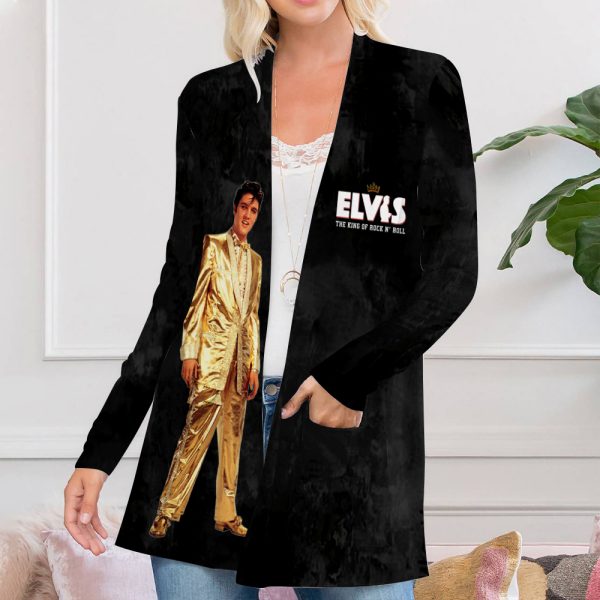 Elvis Presley Women’s Patch Pocket Cardigan – HOATT 4667