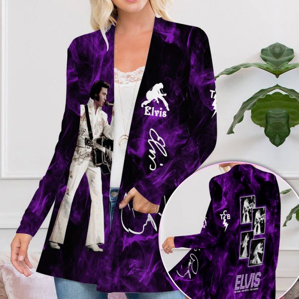 Elvis Presley Women's Patch Pocket Cardigan - HOATT 4727