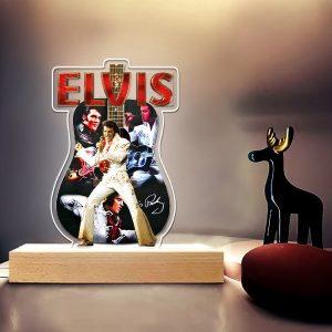 Elvis Presley Led Light with Wooden Base (7 Colors) - HOATT 4748