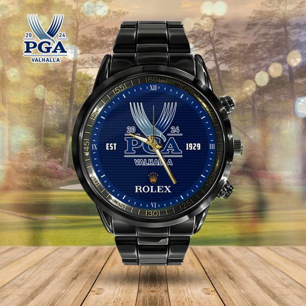 Golf PGA Championship Black Stainless Steel Watch - HUANNM 4952