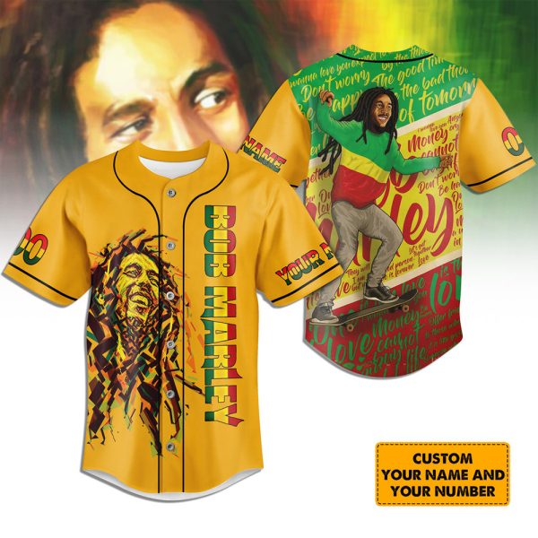 Personalized Bob Marley Baseball Jersey - HUANNM 4084