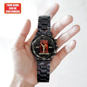 Personalized Slayer Black Stainless Steel Watch - HUANNM 4885