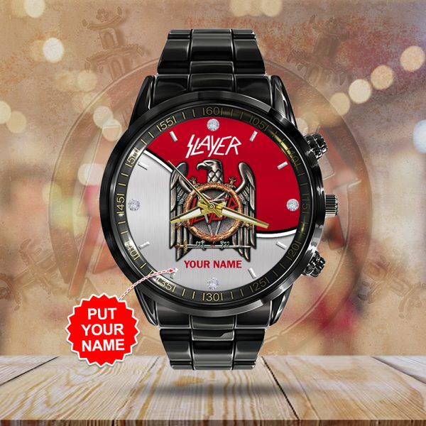 Personalized Slayer Black Stainless Steel Watch - HUANNM 4886