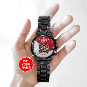 Personalized Slayer Black Stainless Steel Watch - HUANNM 4886