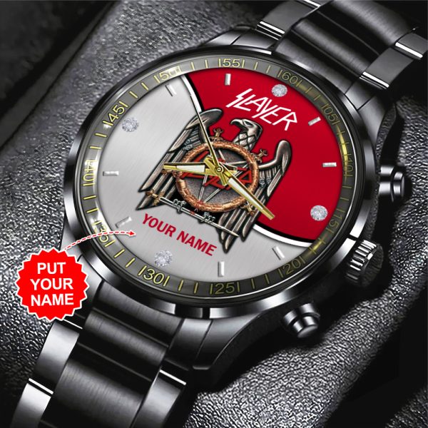 Personalized Slayer Black Stainless Steel Watch - HUANNM 4886