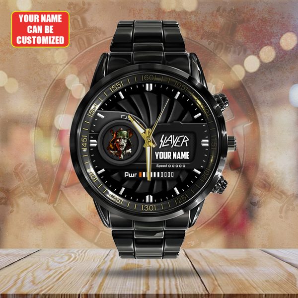 Personalized Slayer Black Stainless Steel Watch - HUANNM 4887