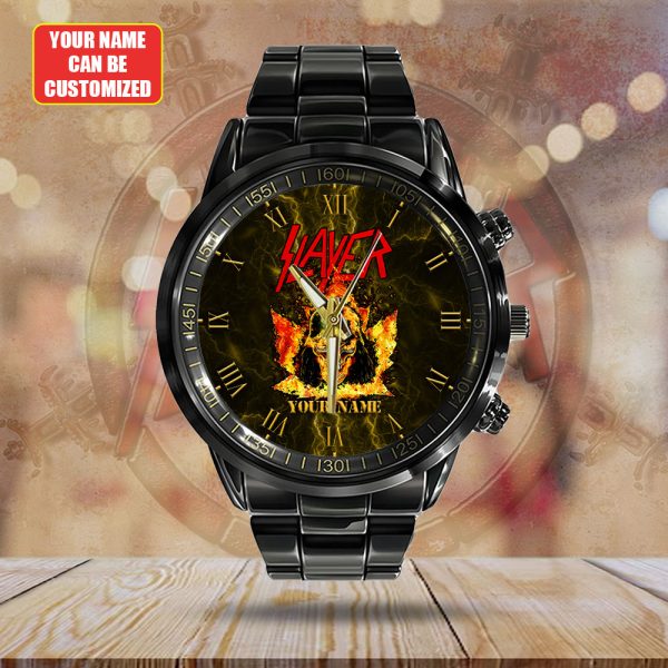 Personalized Slayer Black Stainless Steel Watch - HUANNM 4888