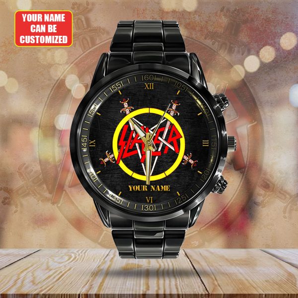 Personalized Slayer Black Stainless Steel Watch - HUANNM 4889