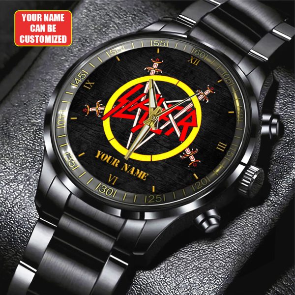 Personalized Slayer Black Stainless Steel Watch - HUANNM 4889