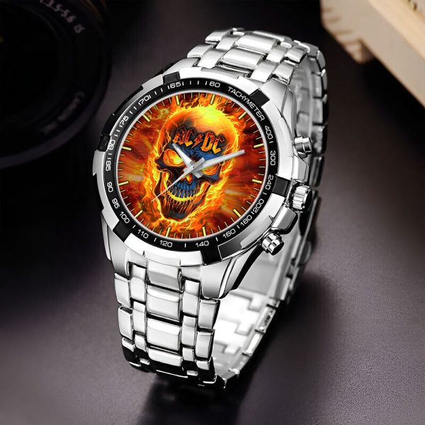 AC/DC Alloy Quartz Watch - HUANNM 4890