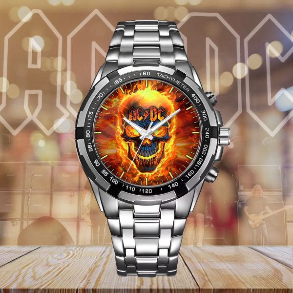 AC/DC Alloy Quartz Watch - HUANNM 4890