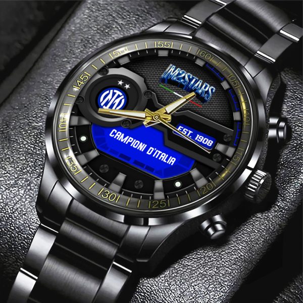 Inter Milan FC Black Stainless Steel Watch - MAITM 6592