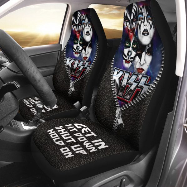 Kiss Band 2PCS Car Seat Cover - HUANNM 2942