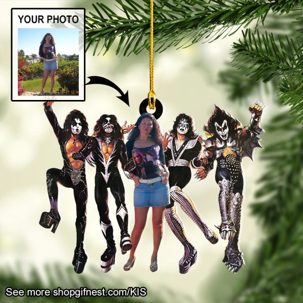 Personalized Kiss Band Custom Shape 2-sided Acrylic Ornament - HUANNM 2027