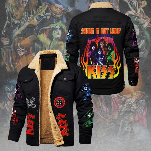 Kiss Band 2D Winter Fleece Jacket - HUANNM 3617