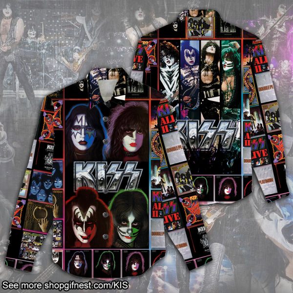 Kiss Band 3D Linen Shirt - HUANNM 2410