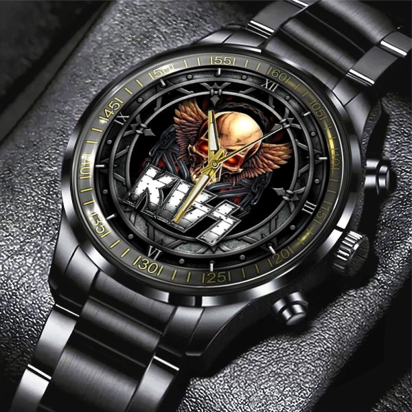 Kiss Band Black Stainless Steel Watch - GNE 311