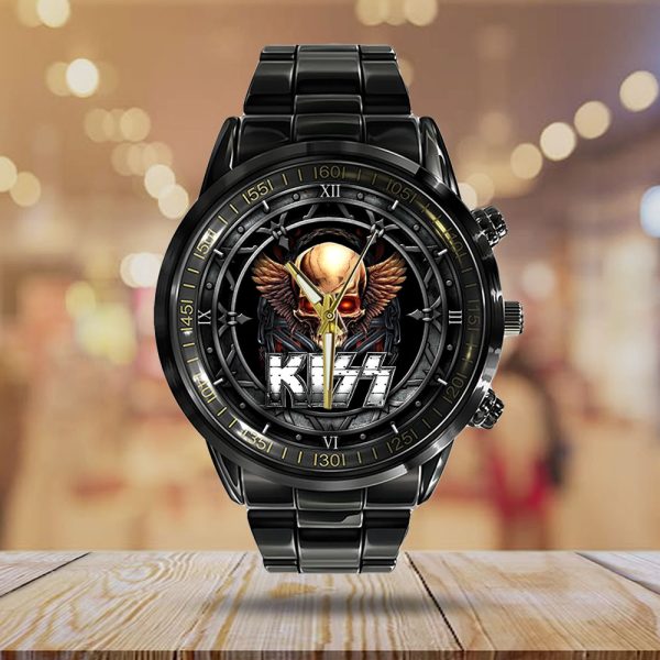 Kiss Band Black Stainless Steel Watch - GNE 311