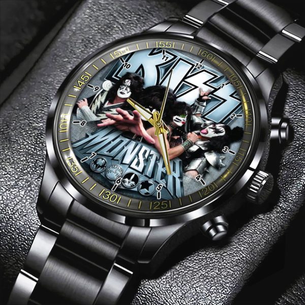 Kiss Band Black Stainless Steel Watch - HOATT 4662