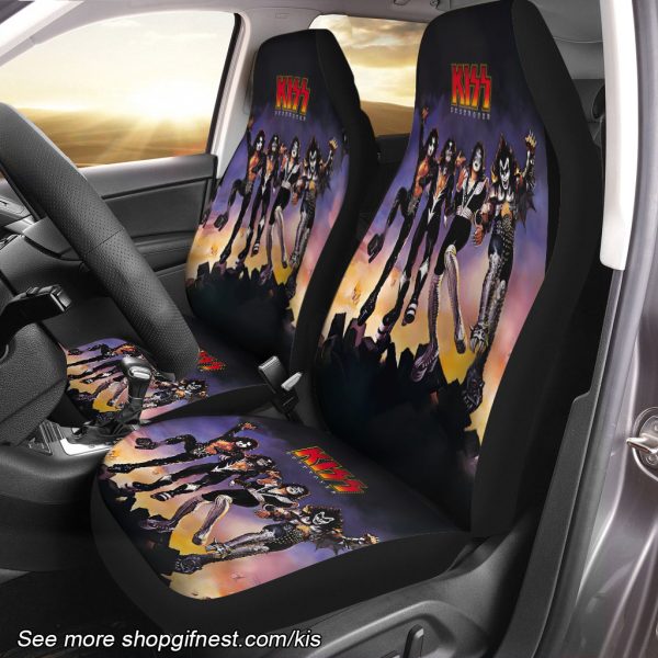 Kiss Band 2PCS Car Seat Cover - HUANNM 1041