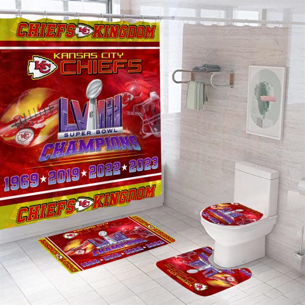 Kansas City Chiefs Four-piece Bathroom - HUANNM 3929