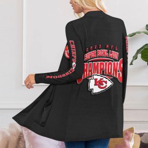 Kansas City Chiefs Women's Patch Pocket Cardigan - HUANNM 4273