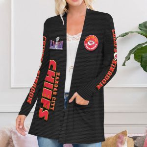 Kansas City Chiefs Women's Patch Pocket Cardigan - HUANNM 4274