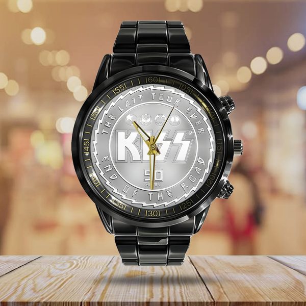 Kiss Band Black Stainless Steel Watch - TANTN 6112