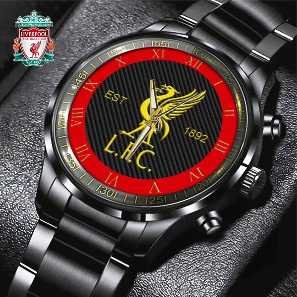 Liverpool Black Stainless Steel Watch - TANTN 5676