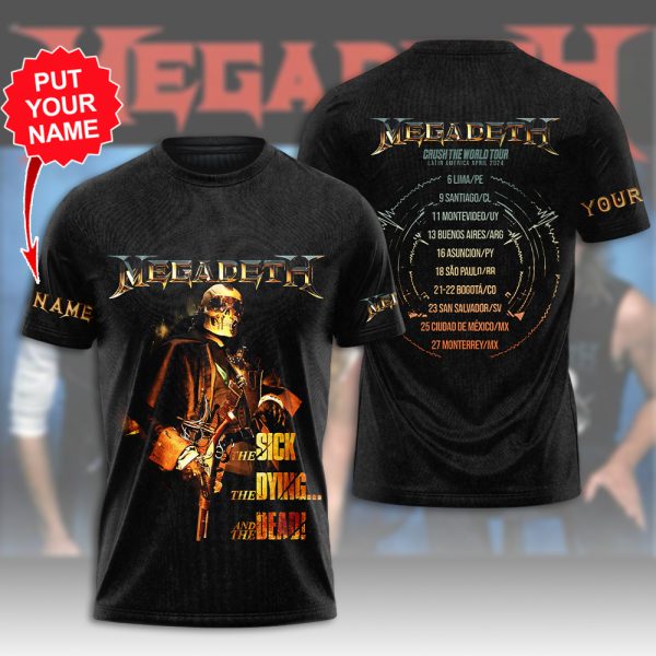 Personalized Megadeth Band 3D Apparel - HUANNM 4960