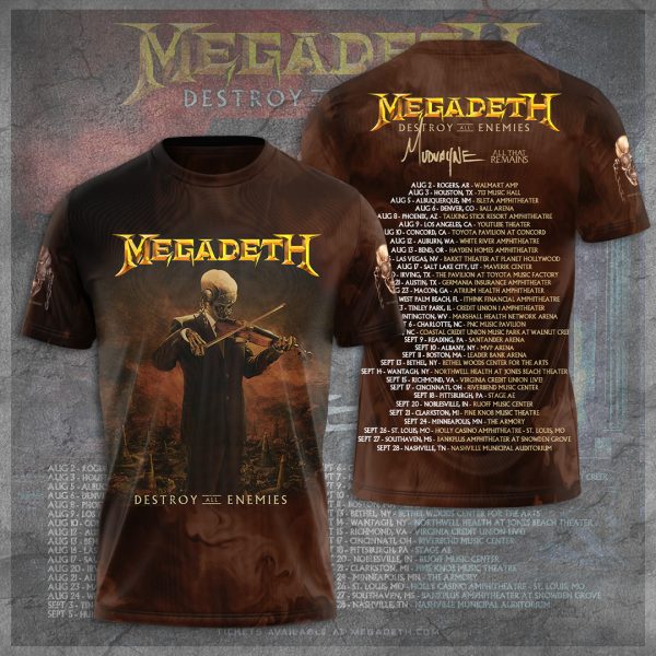 Megadeth Band 3D Apparel - TANTN 6140